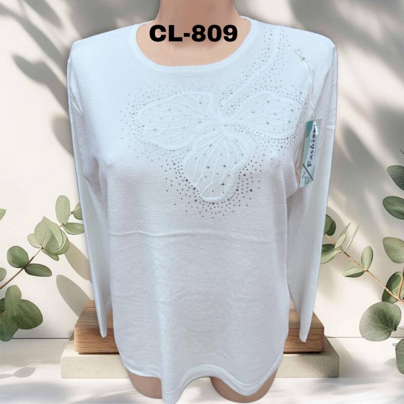 Swetry damskie Roz L-3XL. 1 kolor. Paczka 10 szt